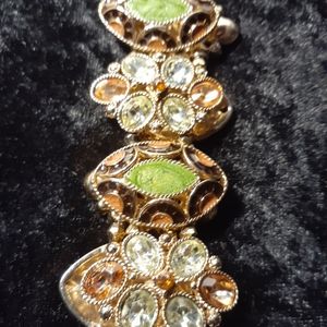 Multi-Crystal Rhinestone Stretch Bracelet